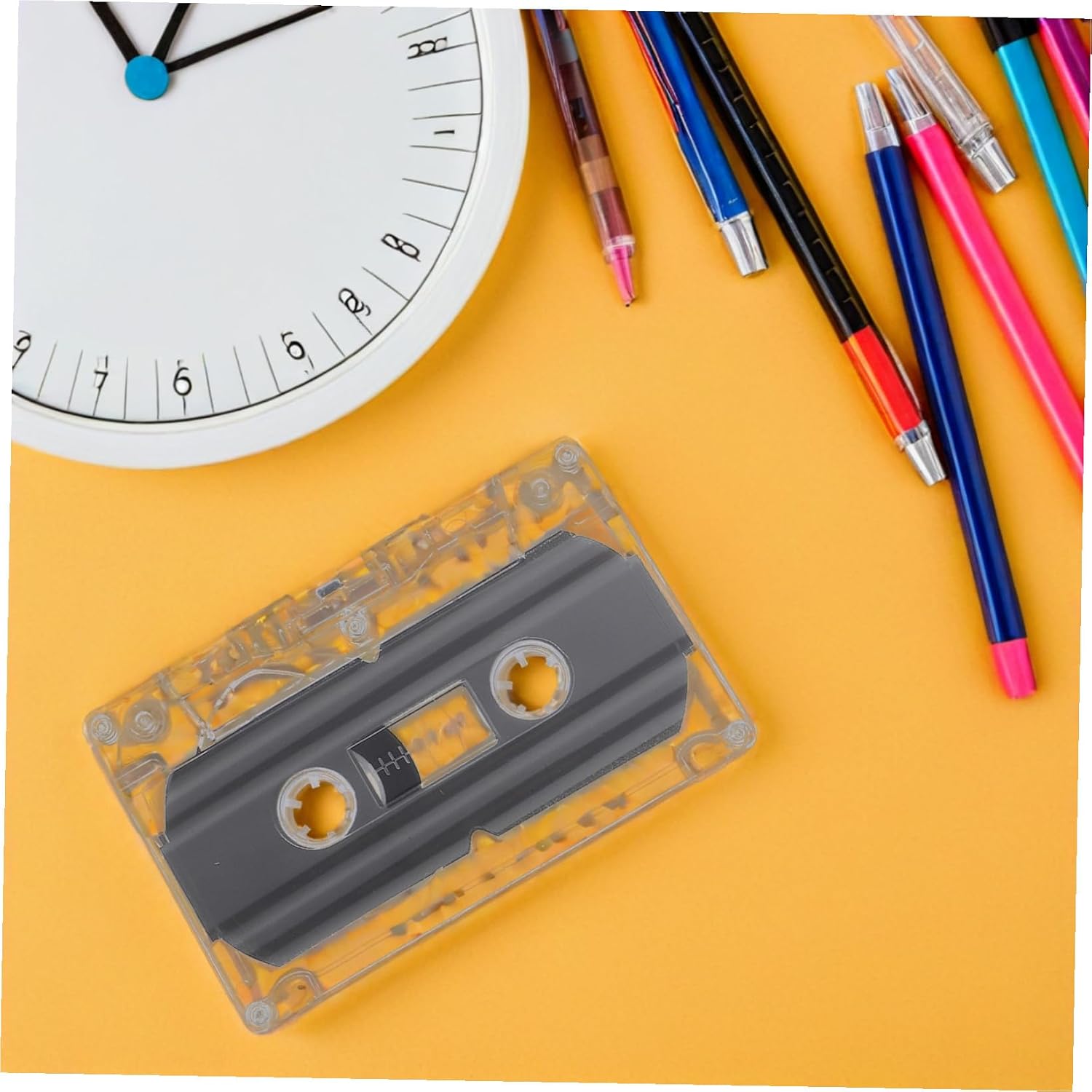Plastic Set Blank Audio Cassette Tapes, 6 Pcs 30 Minute Recordable