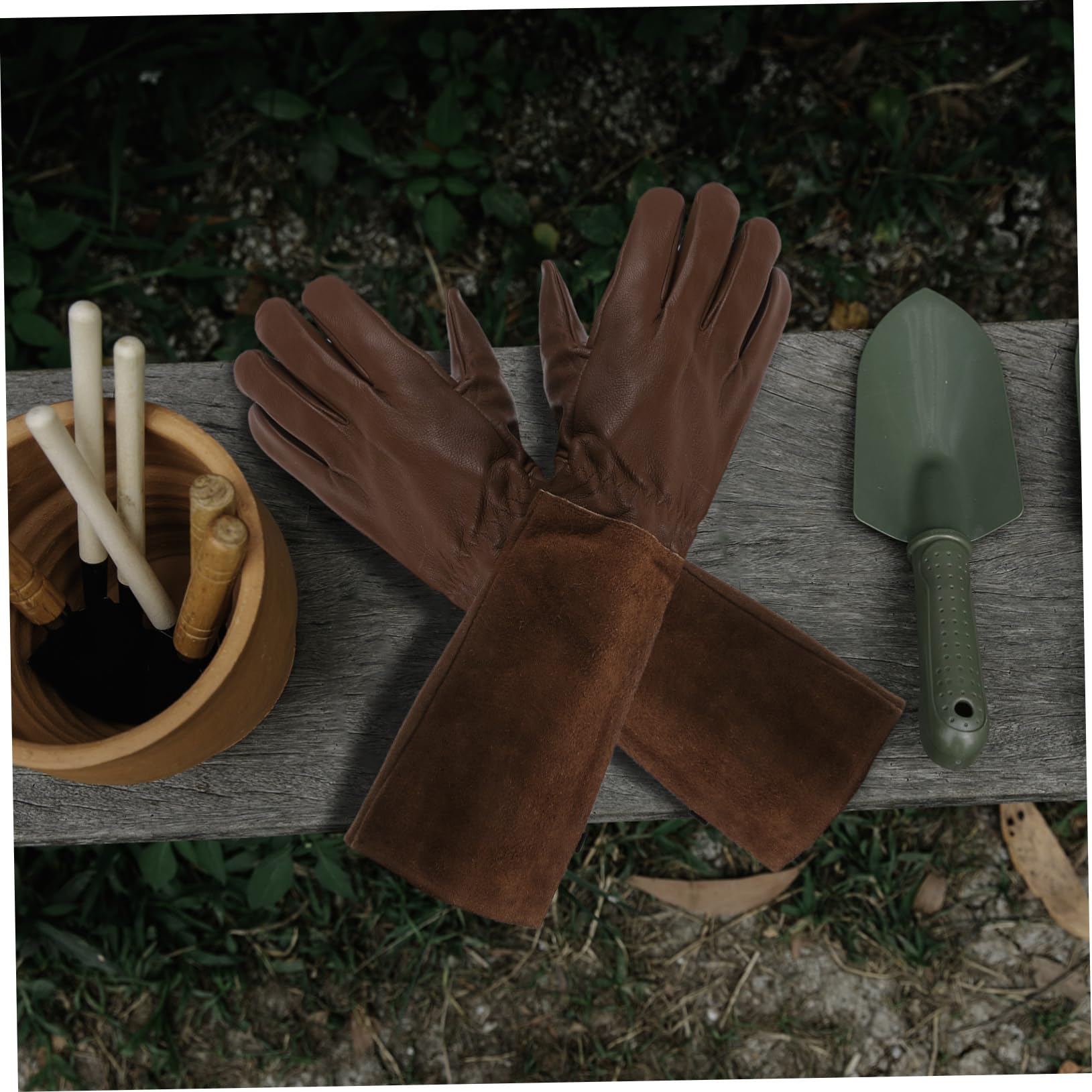 1par Guantes De Jardinería De Protección Completa Para Plantar y Cuidar Resistentes Pinchazos y Desgarros Uso Jardines y Huertos Talla