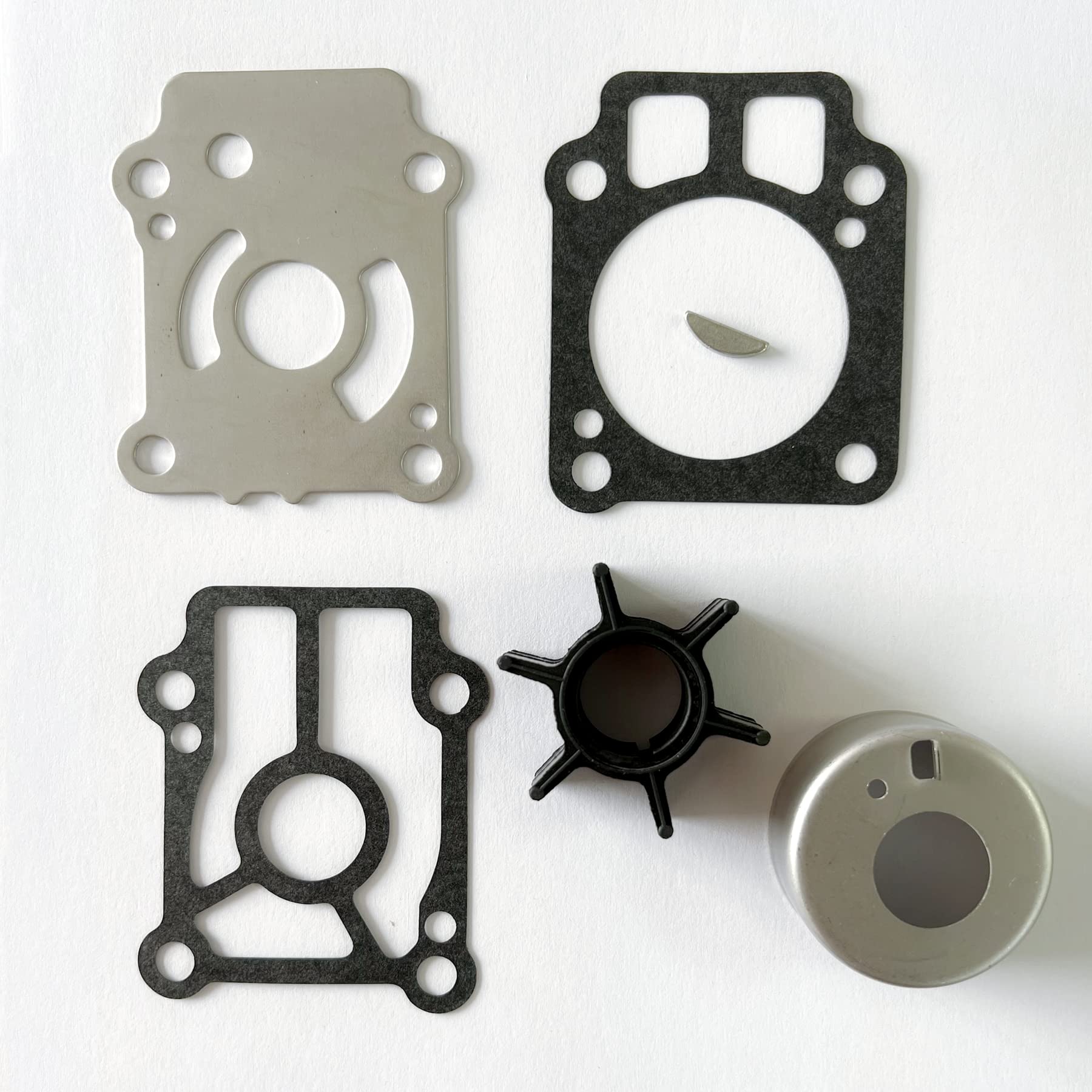 Tcess Compatible with 3NV-87322-0 3R0-87322-0 Tohatsu Outboard Water Pump Impeller Repair Kit Replacement for Tohatsu 25HP 30HP 4-Stroke