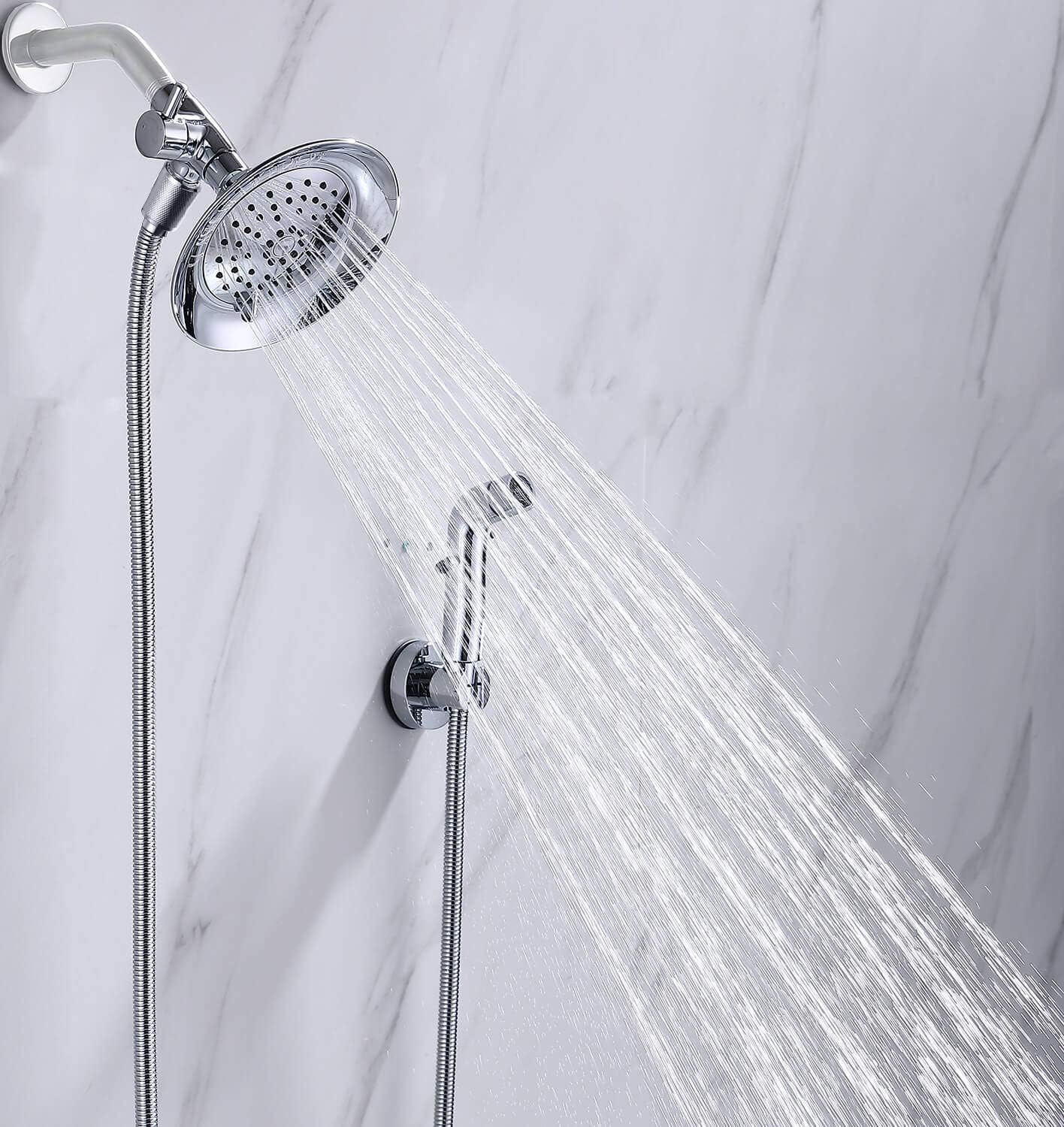 Accesorio rociador de ducha para perros para una ducha rápida y limpia de mascotas | Pulverizador multifuncional, desviador de metal, manguera extra larga de 100 pulgadas, gancho sin taladro | baño de