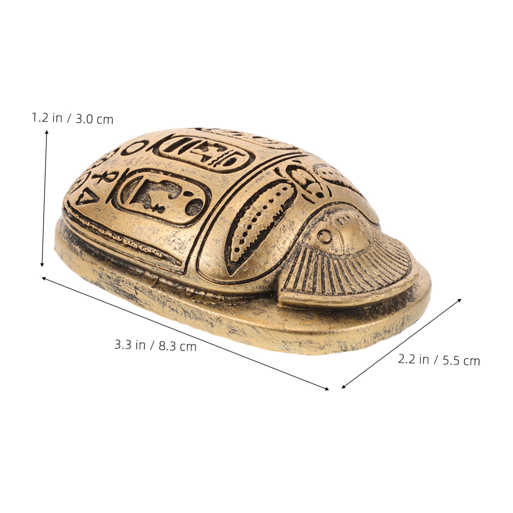 Amazon.co.jp: MUSISALY 古代エジプトのスカラベ置物 大型樹脂製装飾品