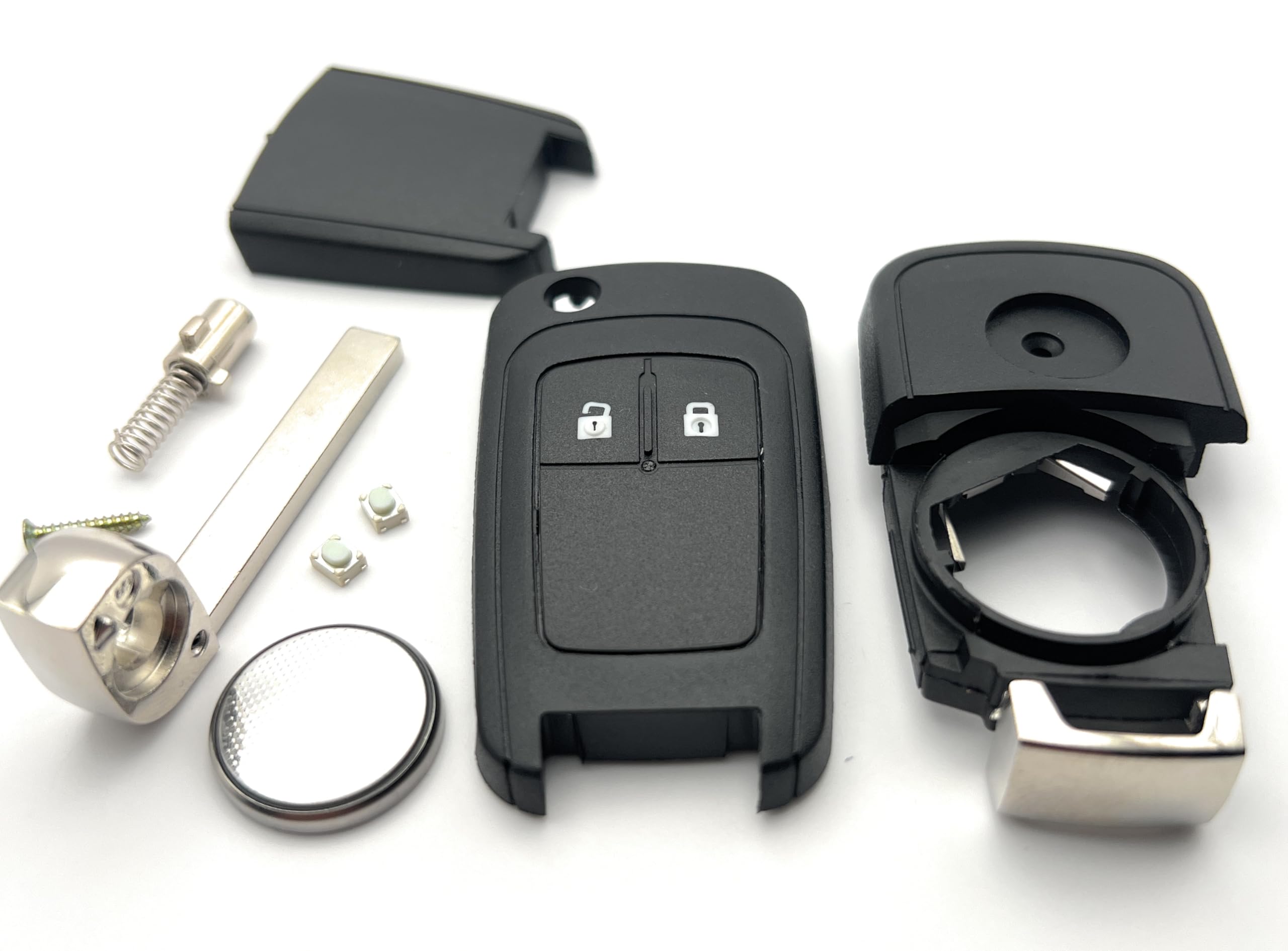 Guscio Chiave Auto Opel Insignia Astra - Telecomando 2 Pulsanti Con Lama Vuota (Ricambio)