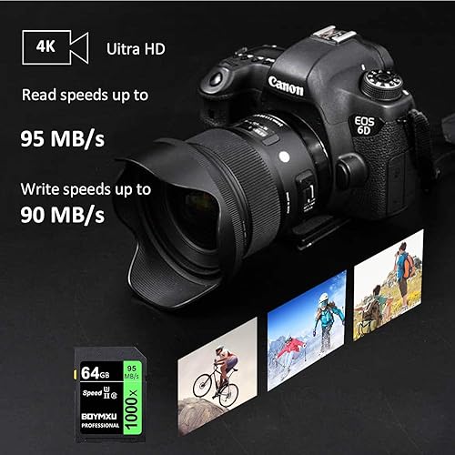 Miniatura 3 de Professional - Tarjeta de memoria de 64 GB, 1000 x clase 10 UHS-I U3, compatible con cámaras y videocámaras de computadora, tarjeta de memoria de