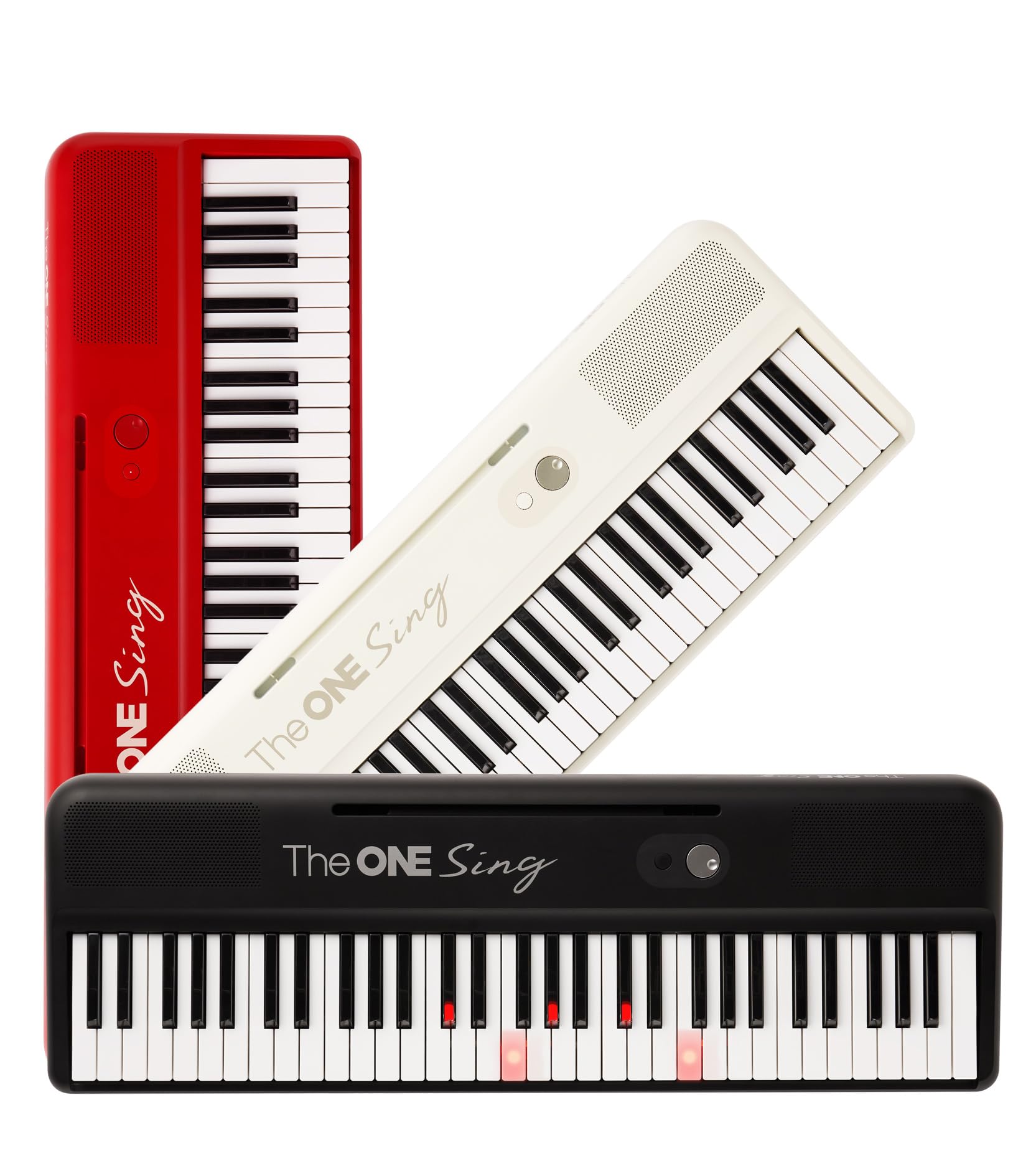 The ONE Keyboard Piano Sing 61 Keys with LED lights and Bluetooth connectivity