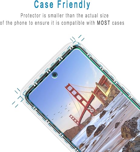 Miniatura 6 de HPTech [Paquete de 2] Protector de pantalla de vidrio templado para Samsung Galaxy A52/ A52 5G, compatible con lector de huellas dactilares, fácil