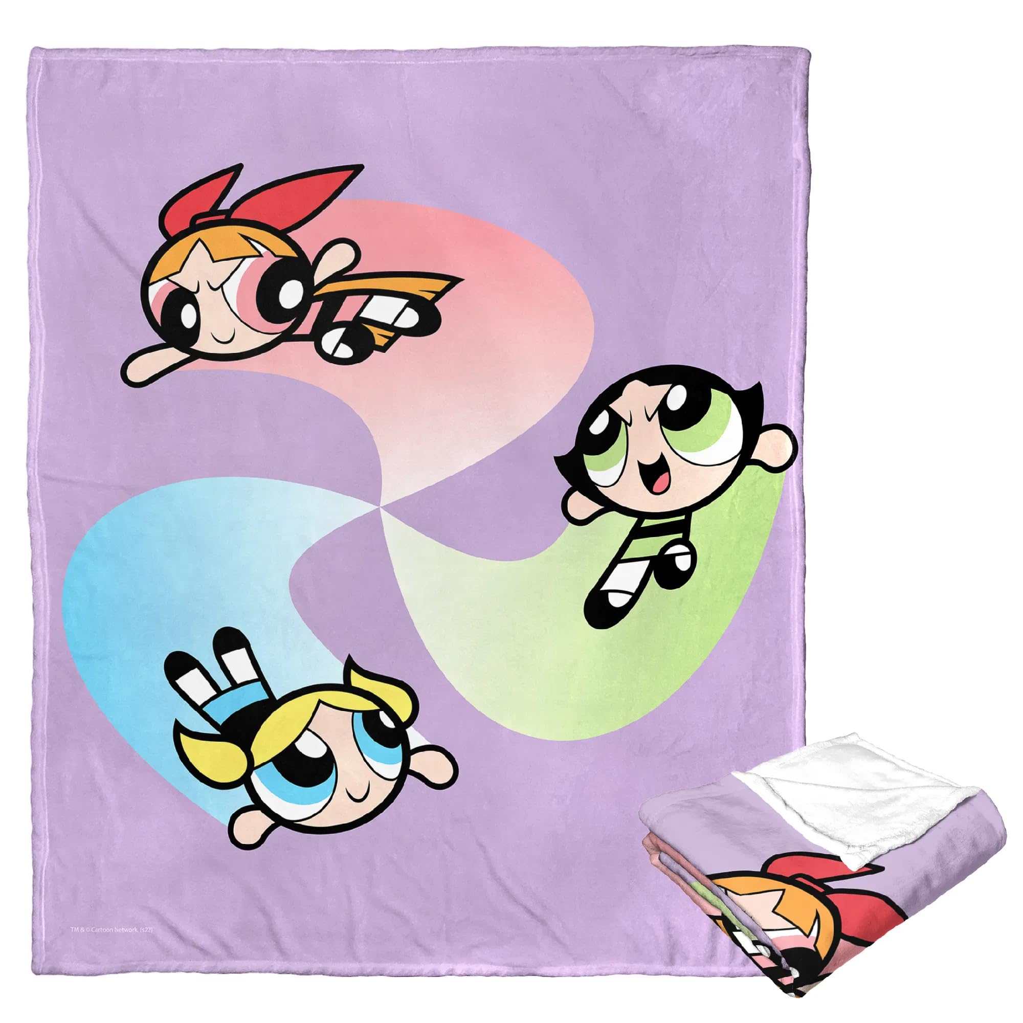 Couverture soyeuse Northwest Powerpuff de qualité supérieure pour lit de fille