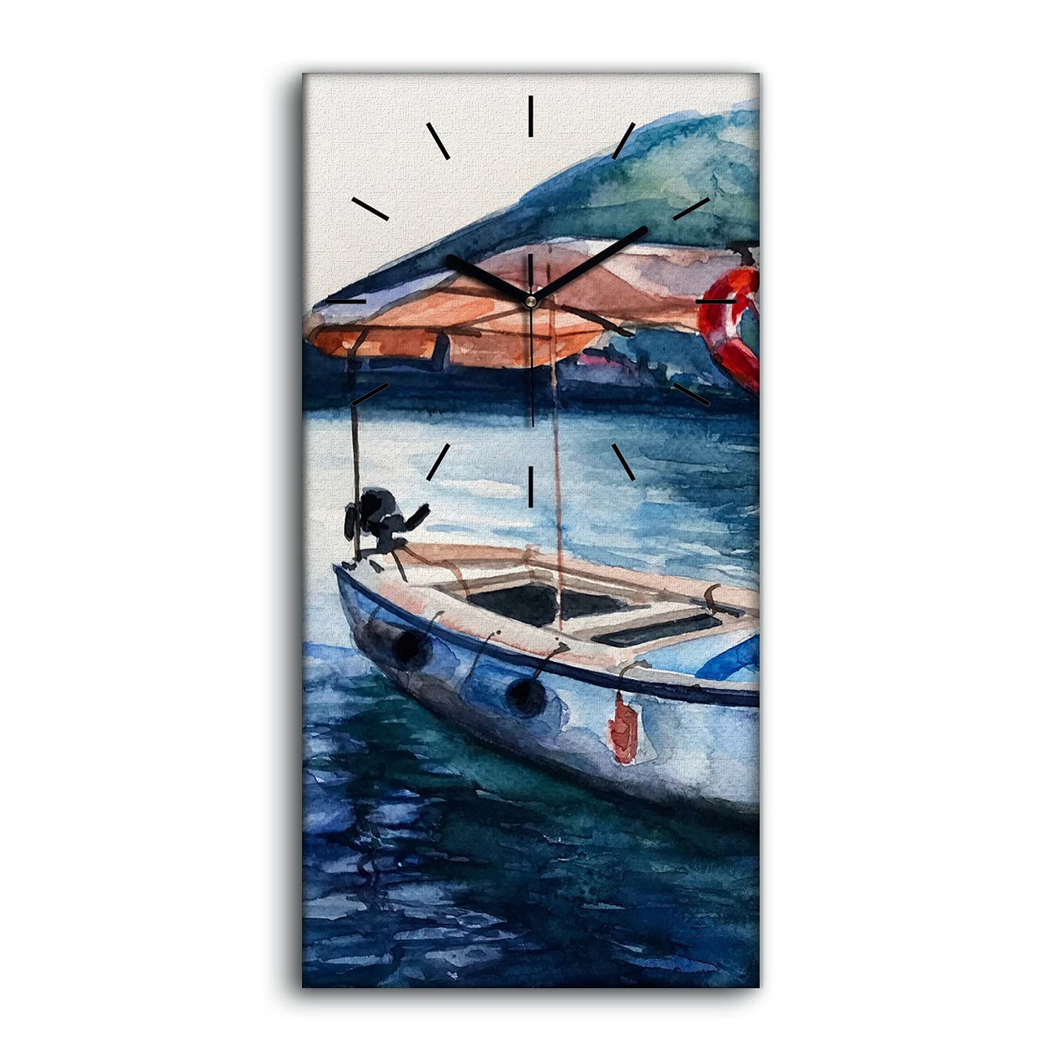 Horloge sur toile ne pas tic tac en silence pour chambre et salon