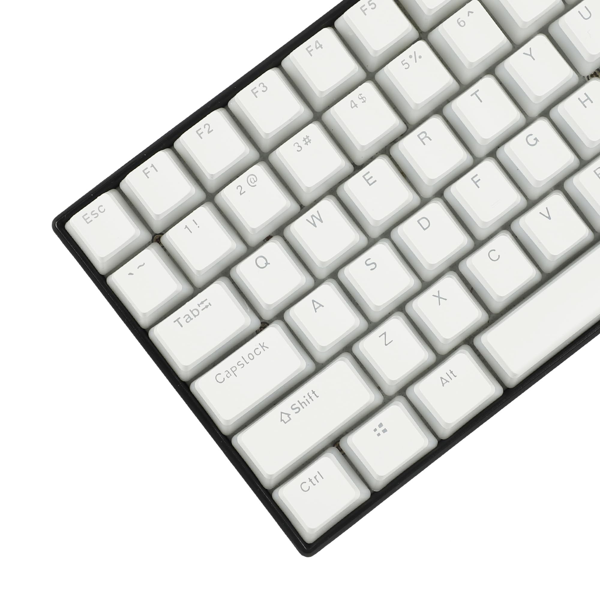 YMDK 87 PBT Double Shot Shine Through ANSI ISO OEM Profile Pudding Keyset Keyset Keyset per tastiera meccanica MX (87 tasti nero) (solo Keycap