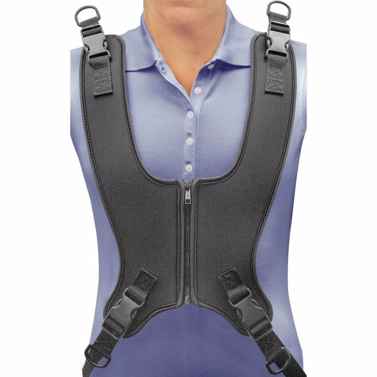Therafin 081075548 Zipper Front Vest, Male, Medium