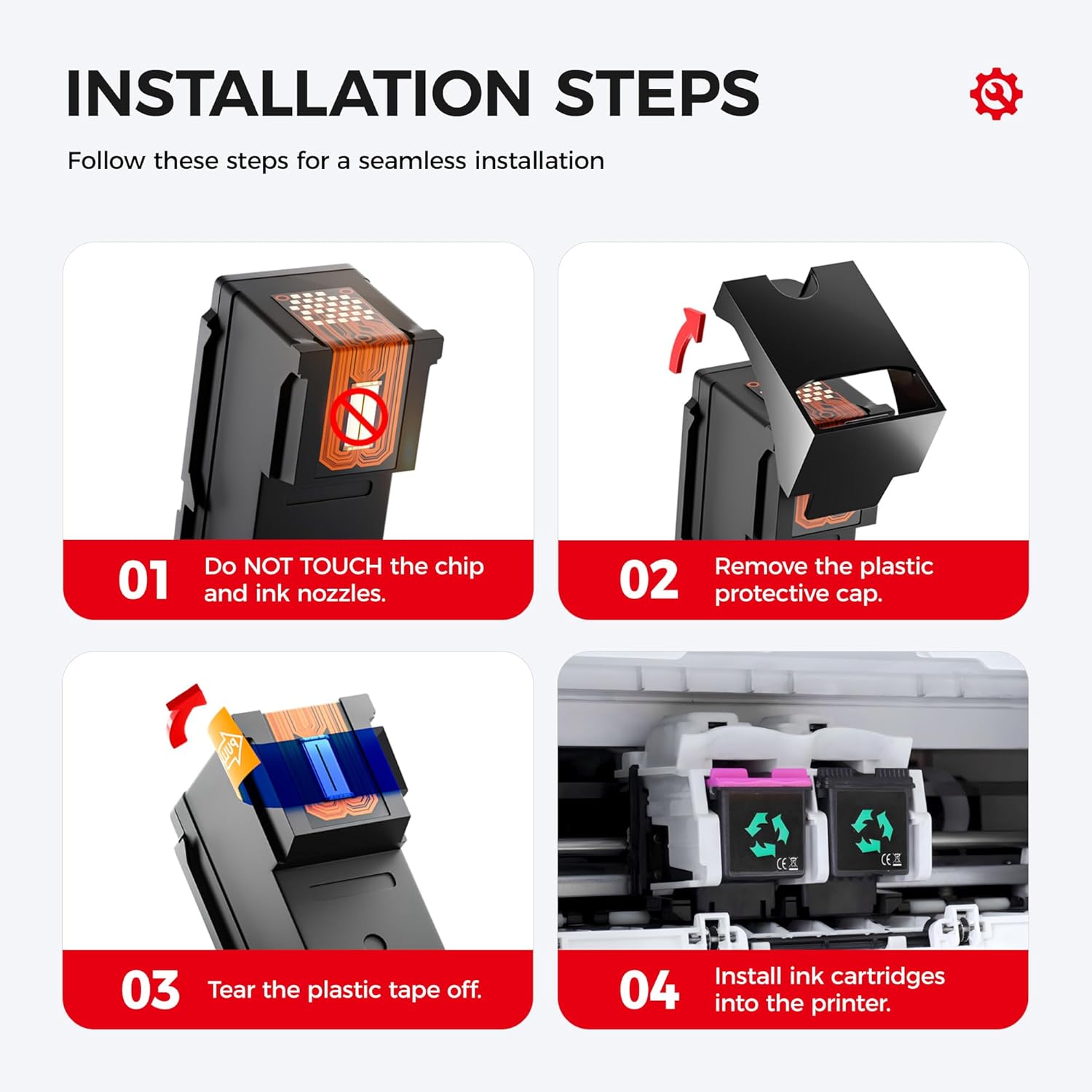 275XL 276XL Ink Cartridge Compatible for Canon PG-275XL CL-276XL 275 276 Ink Cartridge Black Color 2-Pack for PIXMA TR4720 TS3720 TS3522 TS3500 TR4700 TR4722 TS3500 TS3700 TR4723 TS3520 TS3722 Printer