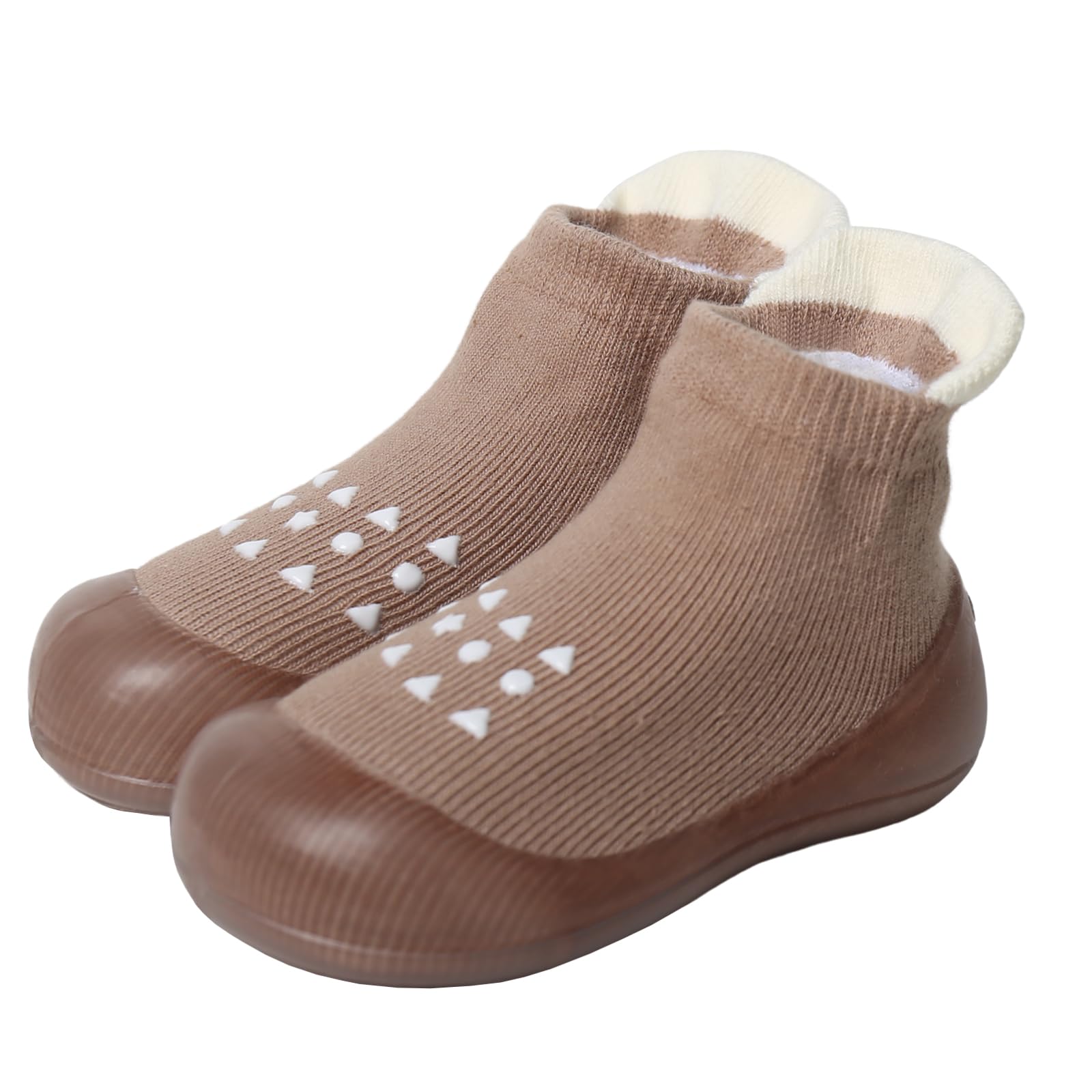 EDOTON Skarpety dla niemowląt, buty do pierwszego chodzenia, antypoślizgowa gumowa podeszwa, trampki, buty outdoorowe dla małych dzieci, chłopców, dziewcząt