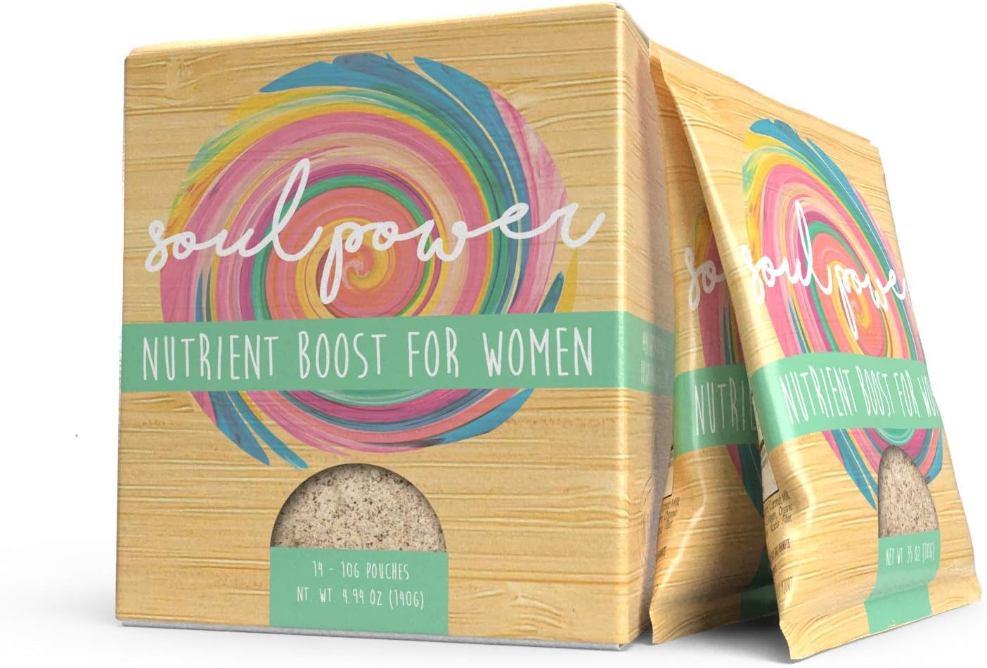 Soul Power Nutrient Boost for Women - Organic Coconut Milk, Organic Blackstrap Molasses, Grass Fed Collagen (Single-Serving Box (14 Packets))