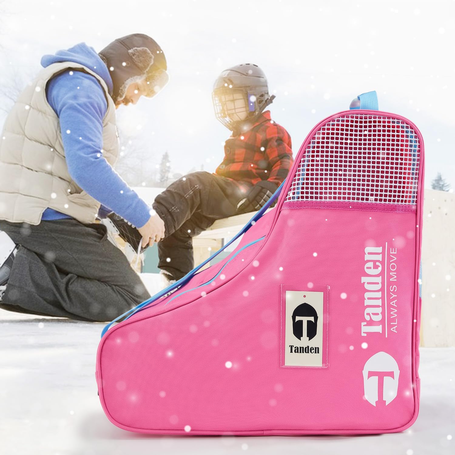 Tanden Roller Skate Bag Ice Skate Bag for Kids and Adult, Roller Blade Bag Figure Ice Skating Bag to Carry Ice Skates Inline Skate Bag