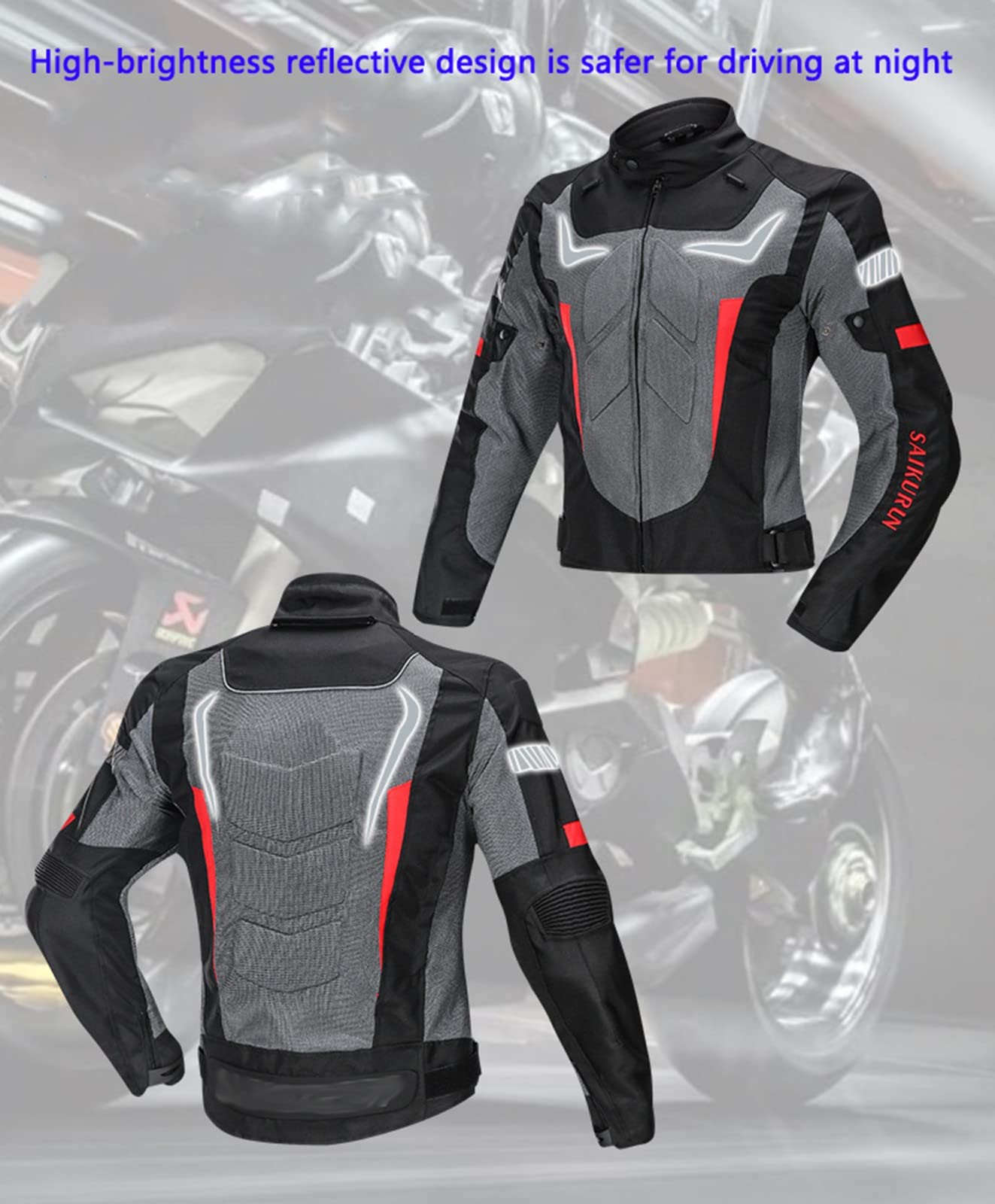Traje De Montar En Moto Malla De Verano Transpirable Impermeable Chaqueta De Moto para Hombre Traje De Hombre Y Mujer Traje De Montar Anticaída Traje De Carreras Traje De Moto
