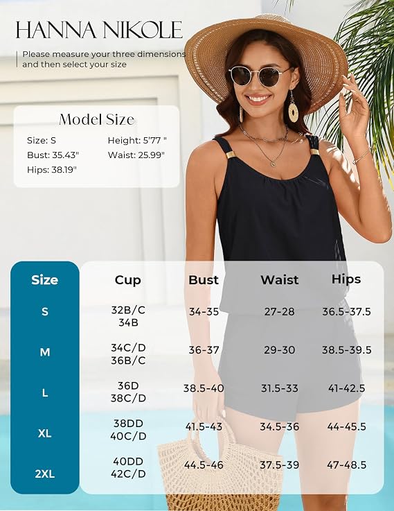 Hanna Nikole Women Romper One Piece Swimsuits with Shorts 2026