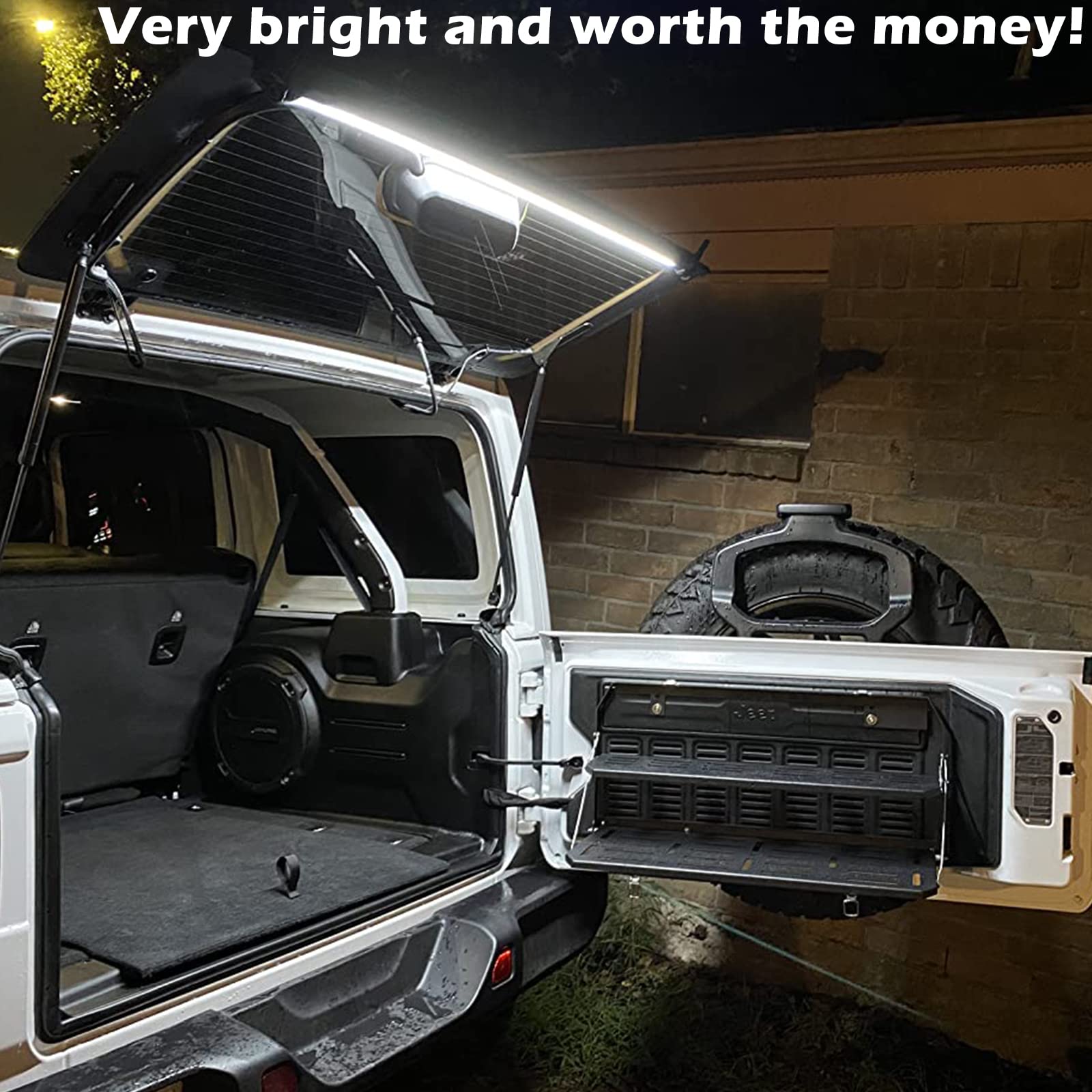 Sunluway LED Rear Glass Lift Gate Dome Light Bar for Jeep Wrangler 2007