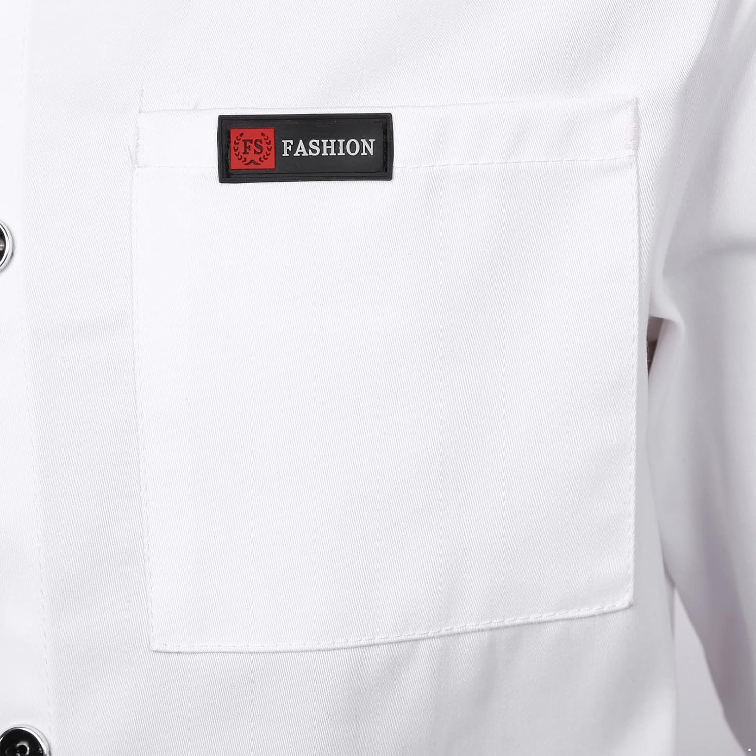 FEESHOW Unisex Chef Coat Men Women Restaurant Working Uniform Canteen Hotel Kitchen Chef Cook Jacket