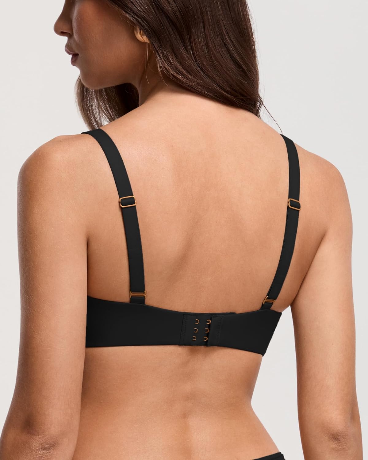  Women's Unlined Balconette Bra Scoop Neck | COMFANCY collection, Underwired, Adjustable Wide Straps, Double Layer Cup,Plus Size, Smooth thumbnail