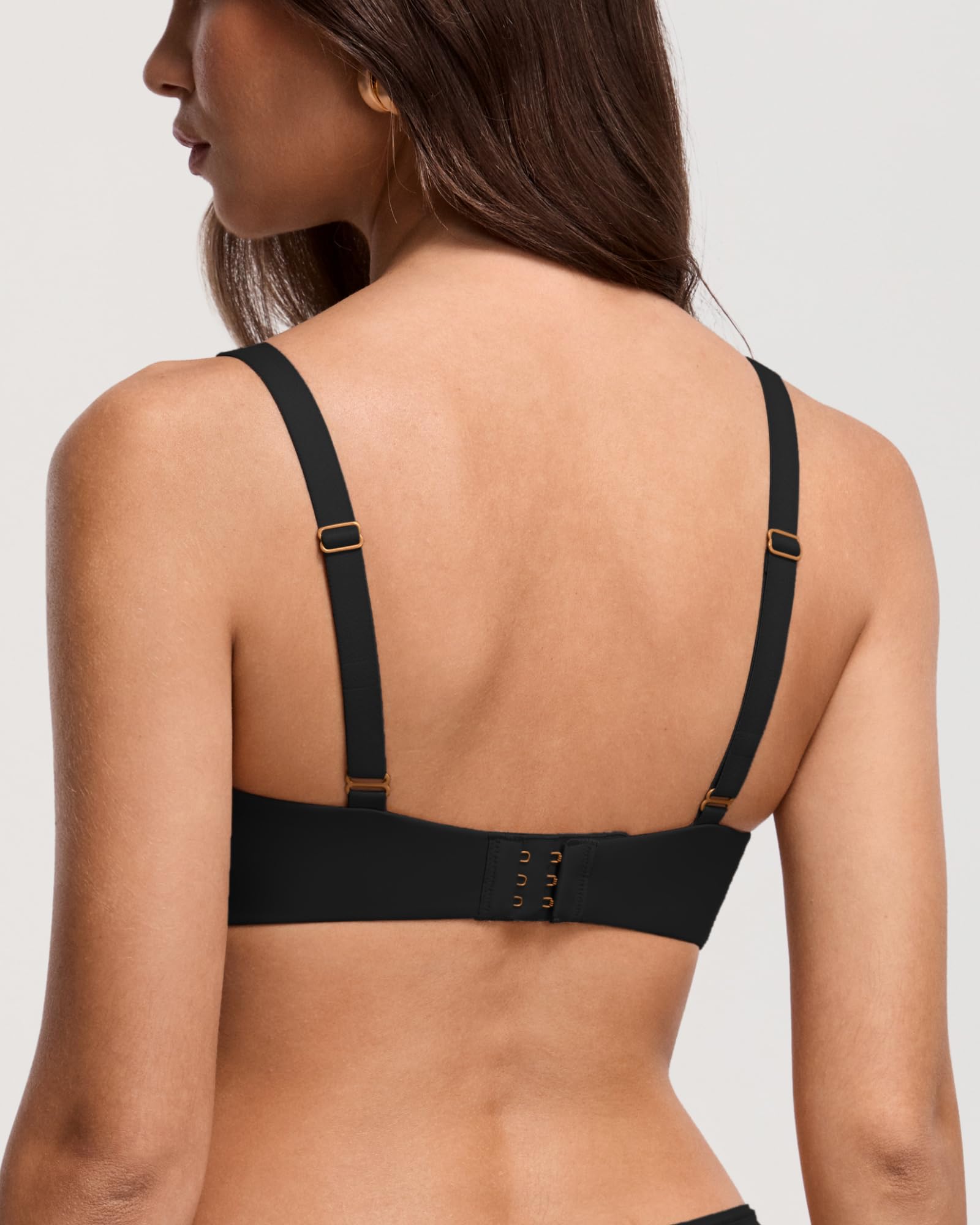 DOBREVA Reggiseno Balconcino Senza Cuciture con Ferretto Sostenitivo Senza Imbottitura Morbido Taglie Forti