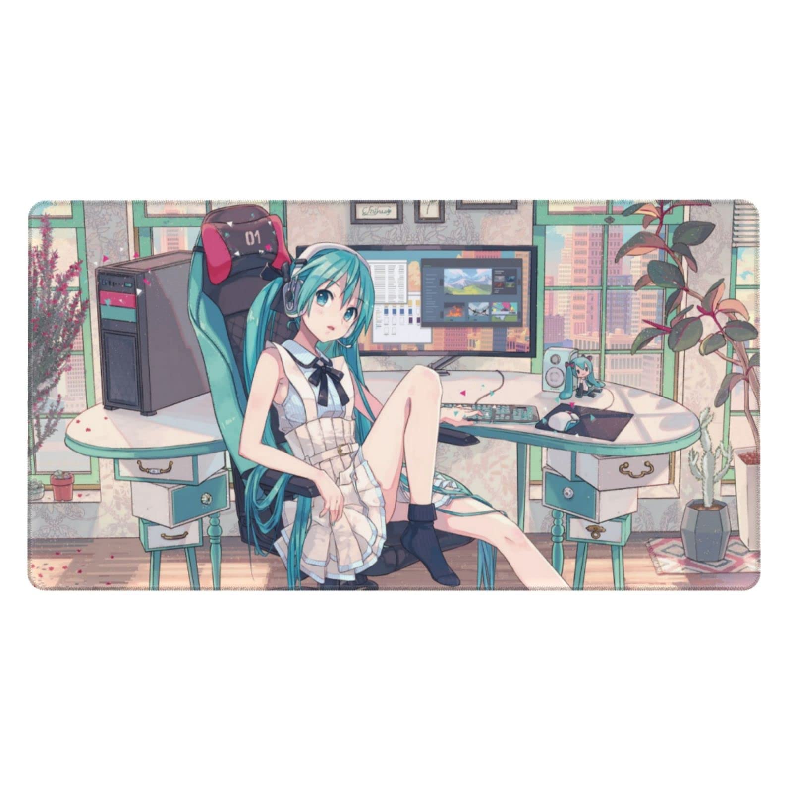 Amazon.co.jp: FACDEM 初音ミク マウスパッド パソコン 周辺機器