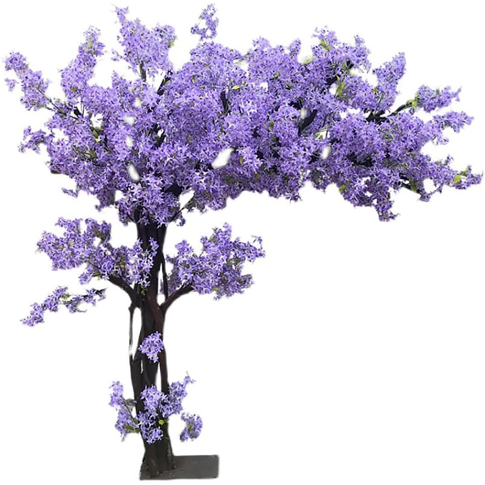 Wisteria Flores artificiales Árbol Seda púrpura Flores Wisteria Plantas para interior Casa Fiesta de bodas Apertura Centro comercial Decoración del restaurante,1.5X1M