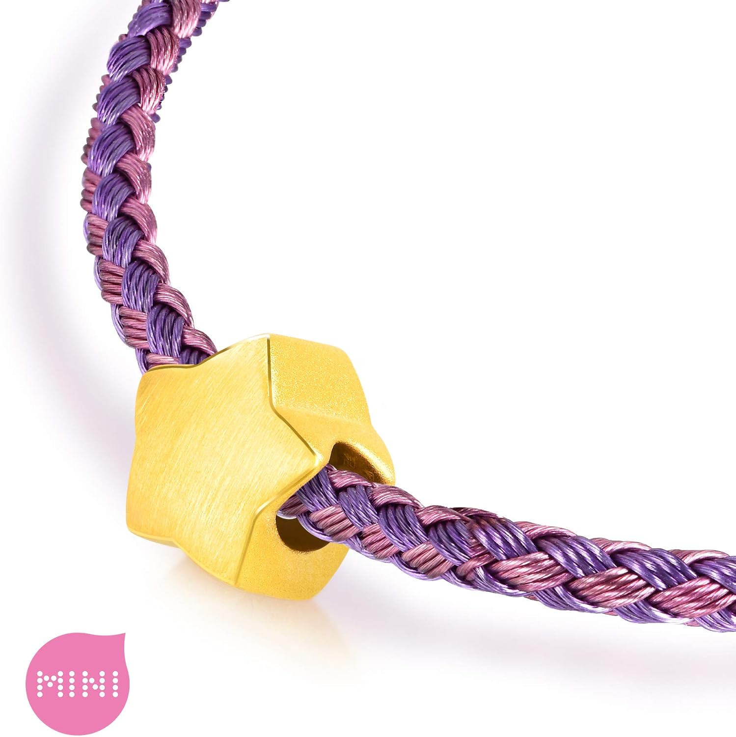 CHOW SANG SANG 999 24K Gold Charme Lucky Star Mini Charm Bracelet for Women 92305C