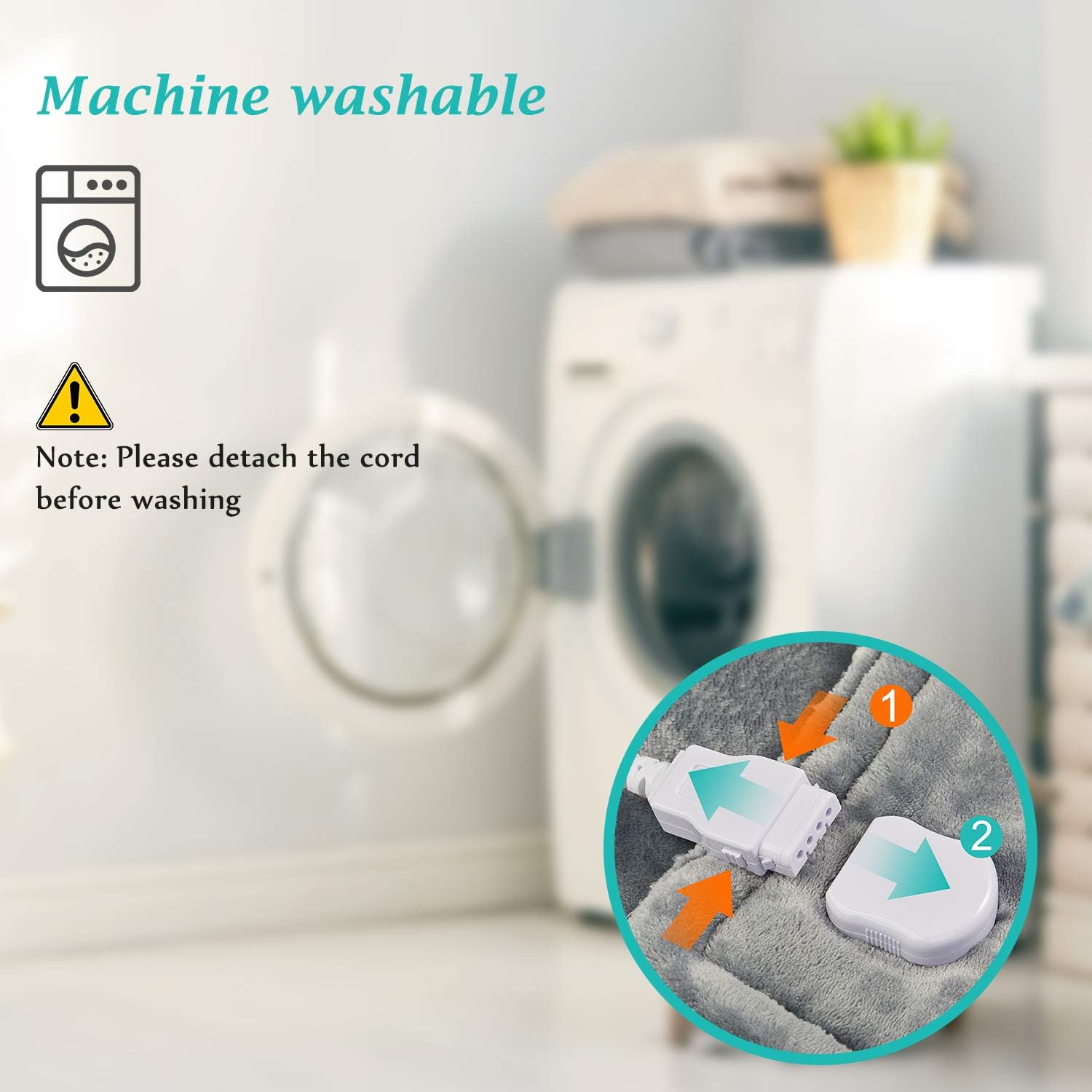 Large Electric Heating Pad for Back Neck and Shoulders Pain Relief, 39"x23" Fast-Heat Therapy Warp with Waist Strap, 3 Heat Levels, Auto-Off Timer, Mia&Coco, Comfort Grey : Health & Household