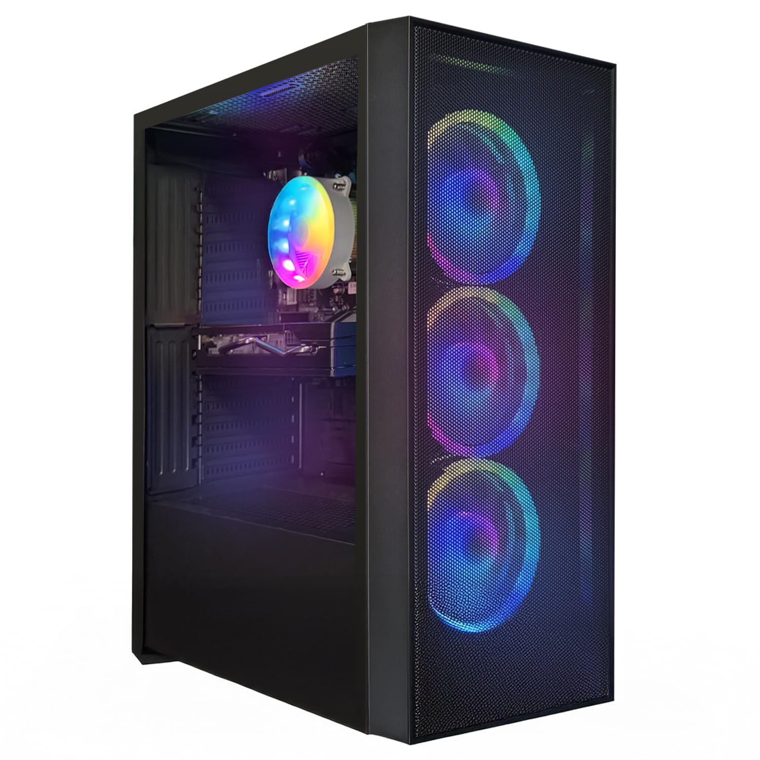 STGsivir Gaming PC, Desktop Computer, Ryzen 7 up to 4.6Ghz, 32GB DDR4,1TB SSD,WiFi 6,BT5.0,RGB Fans x3,Windows11 Pro