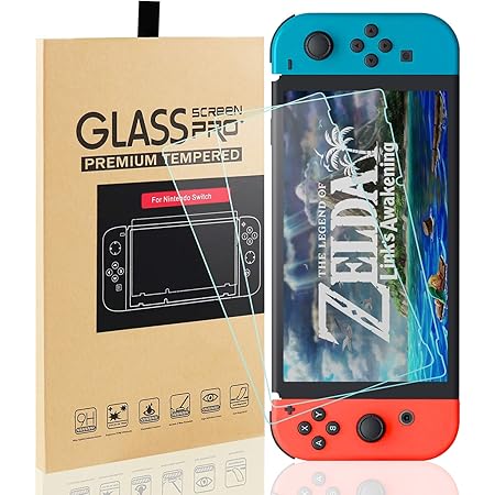 MAEXUS 2 Pcs Switch Screen Protector Tempered Glass Premium HD Clear Anti-Scratch Screen Protector for Nintendo Switch