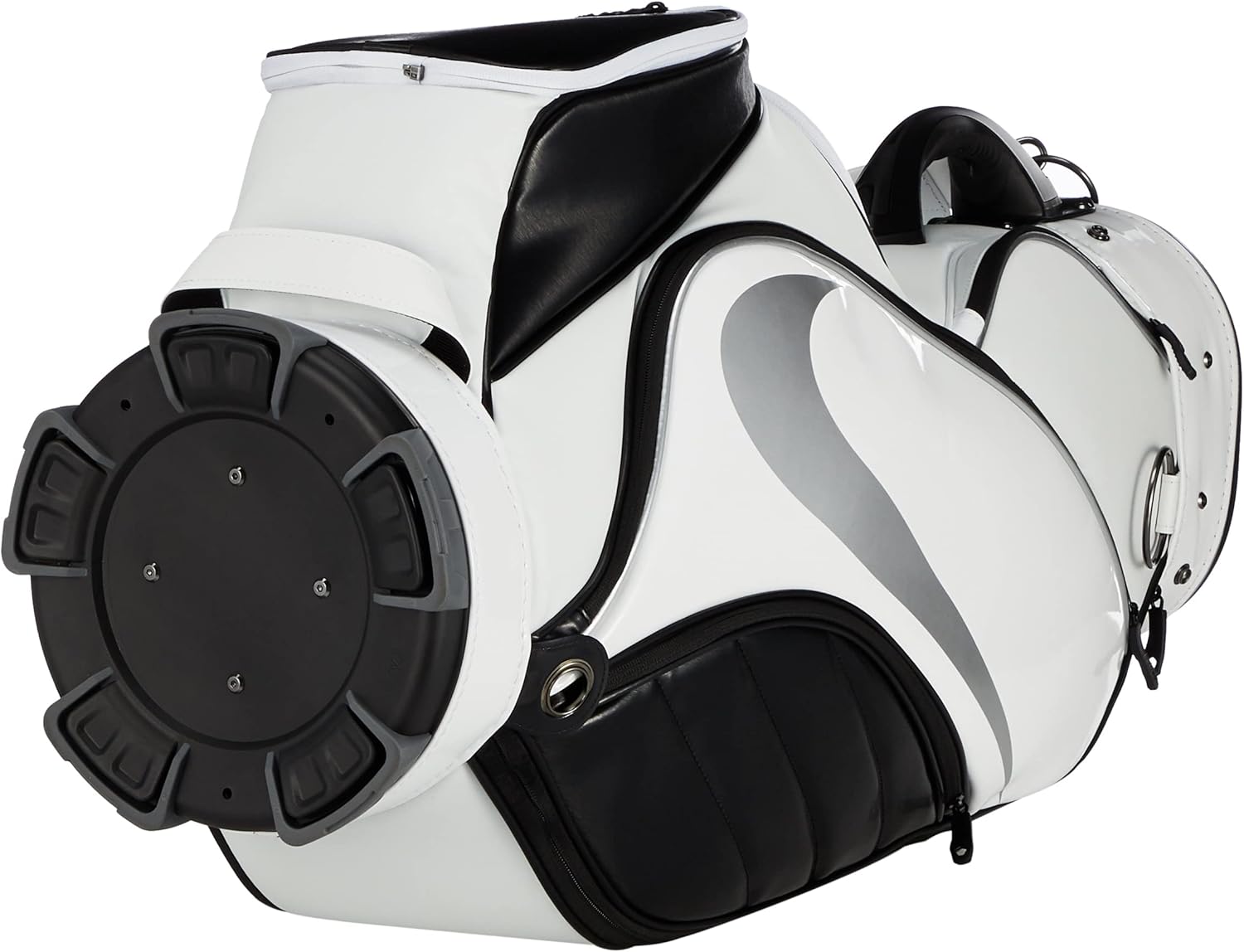 Nike Golf GF3006 Golf Bag, White x Black x Metallic Silver, F Asia Cart : Sports & Outdoors