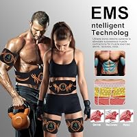 UIHOL EMS Izomstimulációs Készülék - USB Tölthető Zsírégető Edzőgép Hasizomra, Karra és Lábra - Hordozható Fitness Tréner 4
