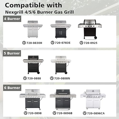 Miniatura 2 de Piezas de repuesto de placas de calor para parrilla Nexgrill, tiendas de campaña de calor de acero inoxidable para parrilla de gas Home Depot