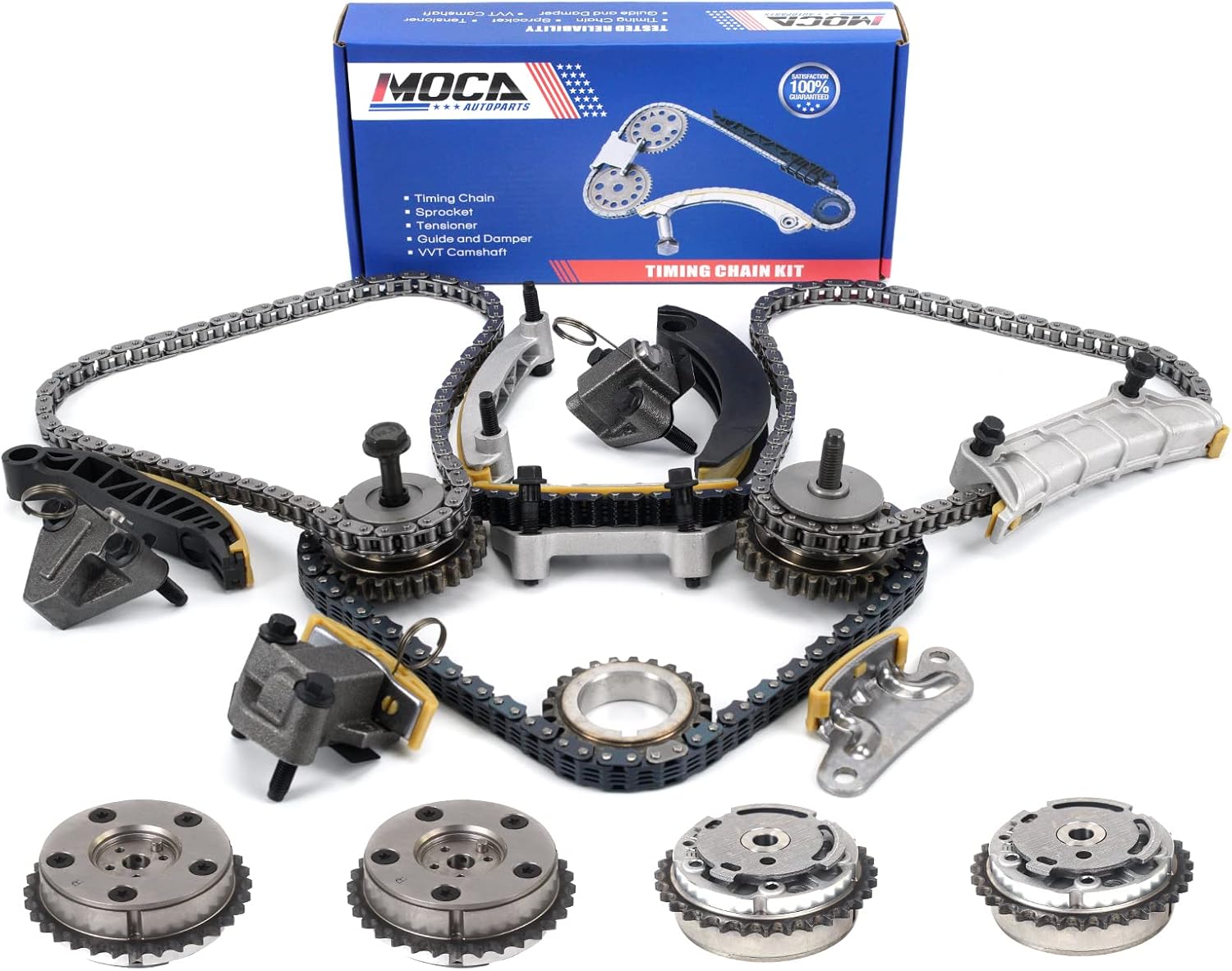 MOCA Timing Chain Kit for Buick Lacrosse (05-06), Rendezvous (04-06), Cadillac CTS (2.8L, 05-06), STS (3.6L), SRX (3.6L, 04-06)