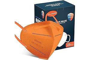 Premium KN95 Orange Face Mask for Excellent Protection