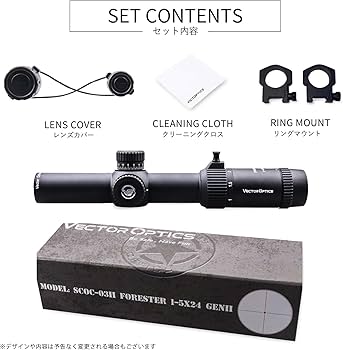Amazon.co.jp: VECTOR OPTICS スコープ Forester 1-5×24 Gen II