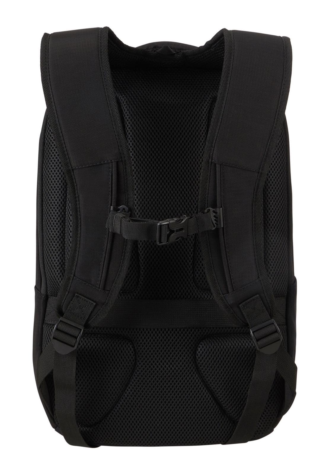 American Tourister Urban Groove UG15 - Mochila para portátil 15.6″ (45 cm) - Mochila de negocios y escolar con portabotellas, ergonómica, Smart Sleeve - 21L - Negro (Black)