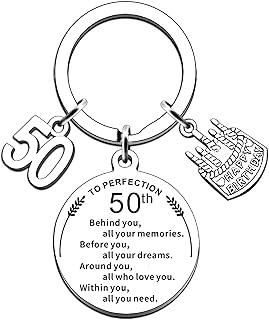 Birthday Keyring Birthday Gifts for Women Men Boys Girls Inspirational Keychain Gifts for Family