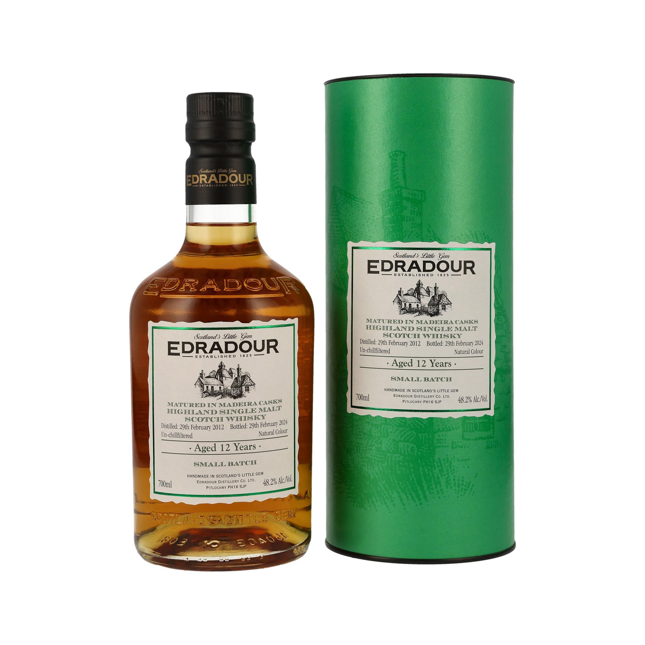 Edradour 12 Years Old Madeira Casks Highland Single Malt 2012 48,2% Vol. 0,7l in Geschenkbox
