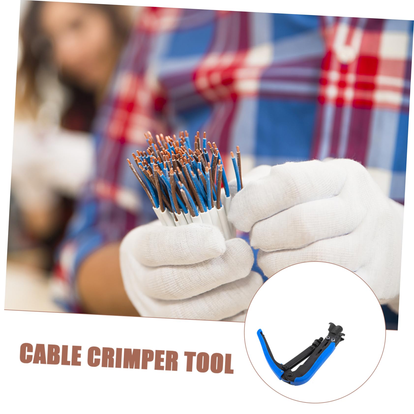Veemoon Crimpatrice Professionale Per Cavi Coassiali Utensile Multiuso Per Compressione Di Cavi Pinza Portatile Per Crimpare Strumento Leggero Per Uso Domestico e Telecomunicazioni