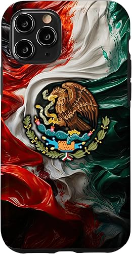 Funda para iPhone 11 Pro Smoky Mexican Flag México Pride Cinco de Mayo