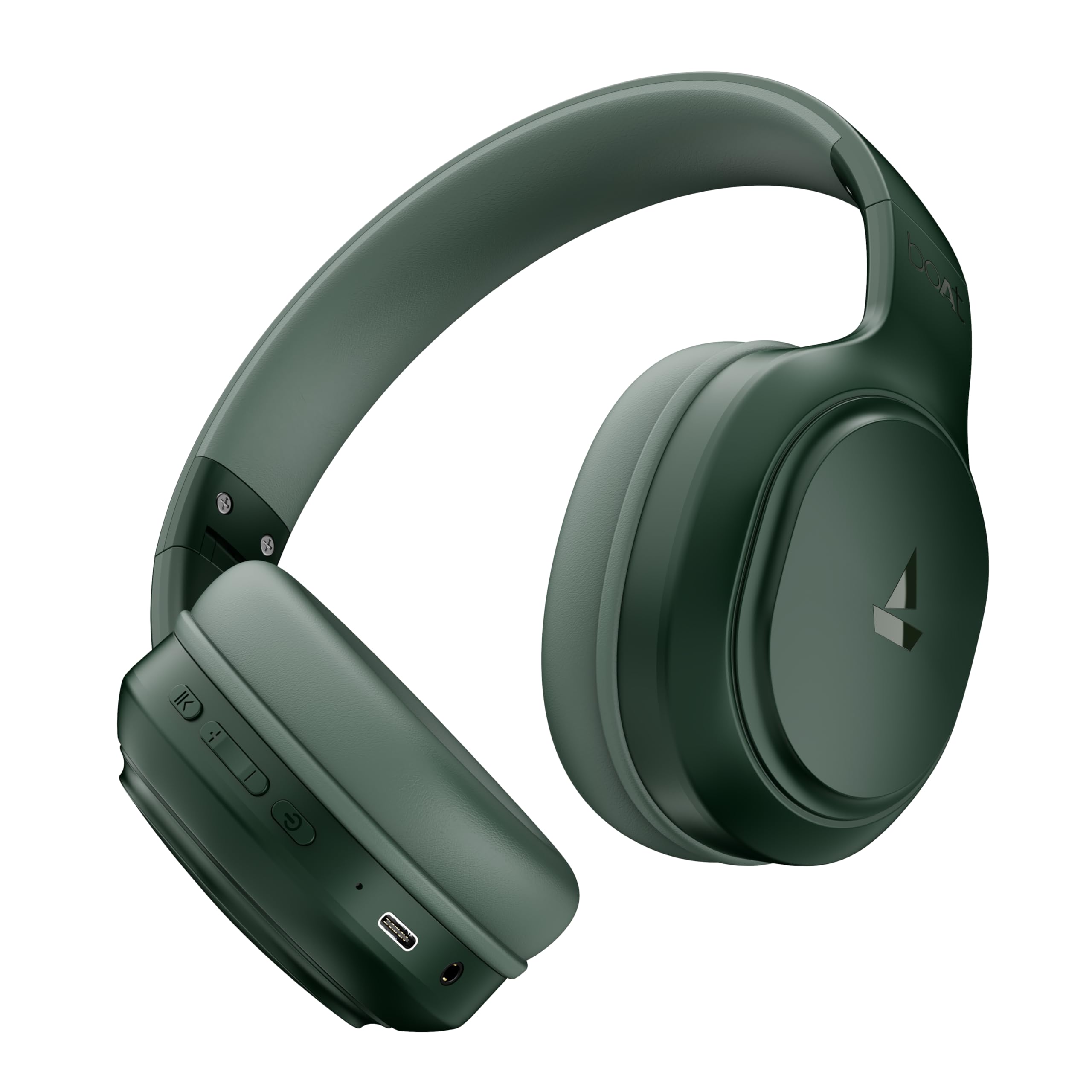 boAt Rockerz 430 W/ 40Mm Drivers, Beast Mode W/ 40Ms Latency, 40Hrs Playback, Enx Tech, Voice Assistant, Btv5.4, Adaptive Fit & Easy Access Controls, Bluetooth Over Ear Headphones(Sage Green)