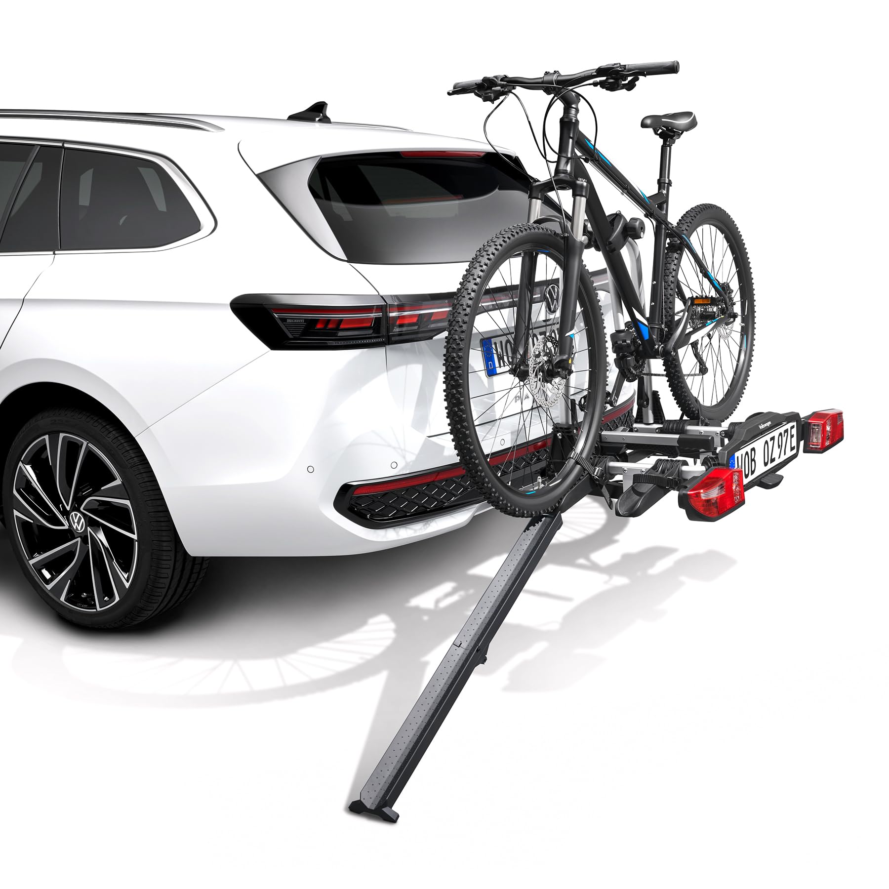 Volkswagen Rampa di Carico Originale per Portabici da Gancio Traino, Pieghevole, Alluminio, Modello 000071123A