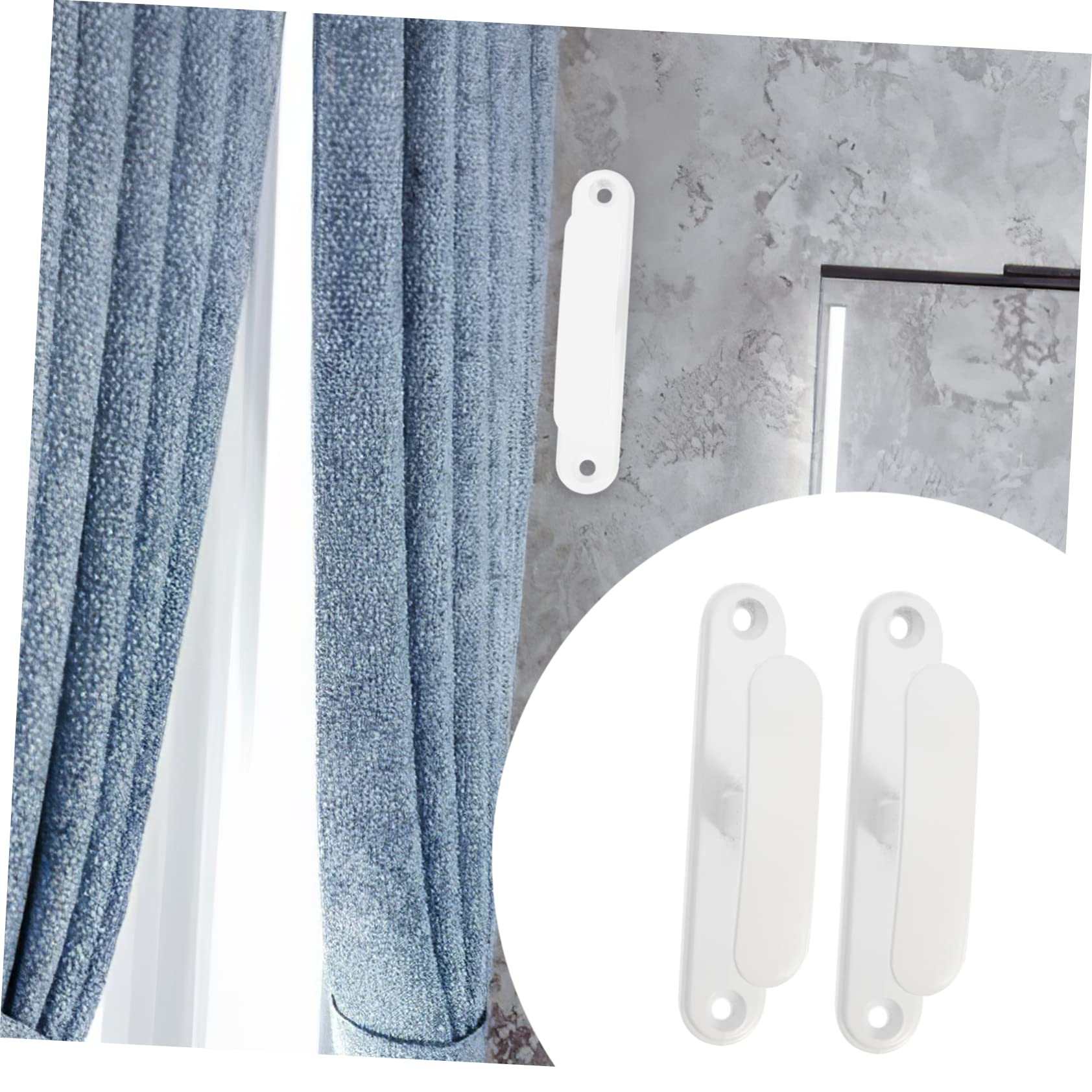 Kleiderhaken für die Wand, 4 Stück Vorhanghaken Vorhang Quastenhalter Metall Kleiderbügel Wand