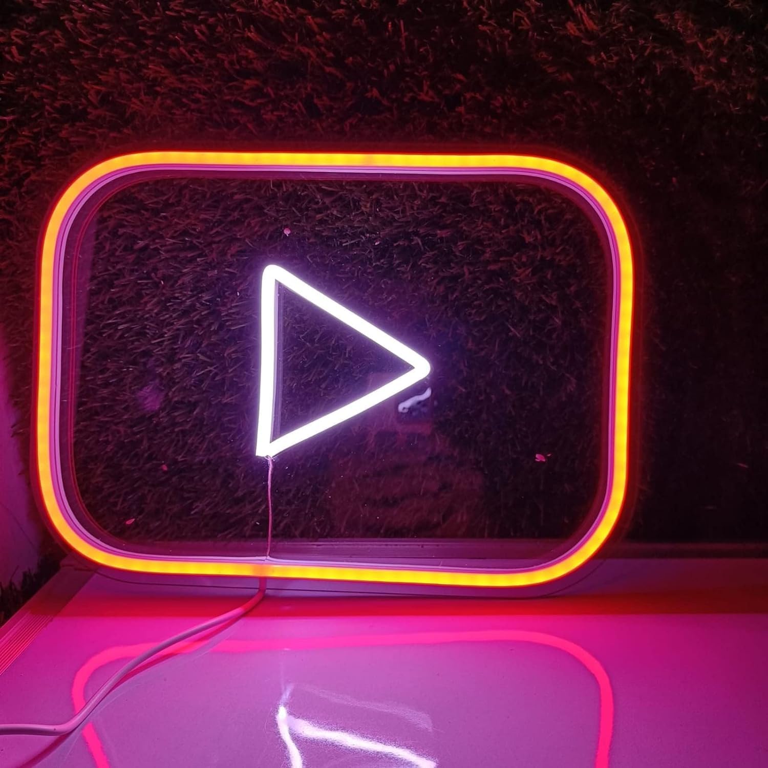 Zesta Neon Sign Board LED Neon Light | Neon Lights for Room Bedroom Decor | Good Vibes Wall Aesthetic | LED Signs for Room Decoration, Logo Light Display