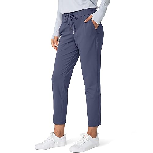 G Gradual Women's Pants with Deep Pockets 7/8 Stretch Ankle Sweatpants for Golf, Athletic, Lounge, Travel, Work