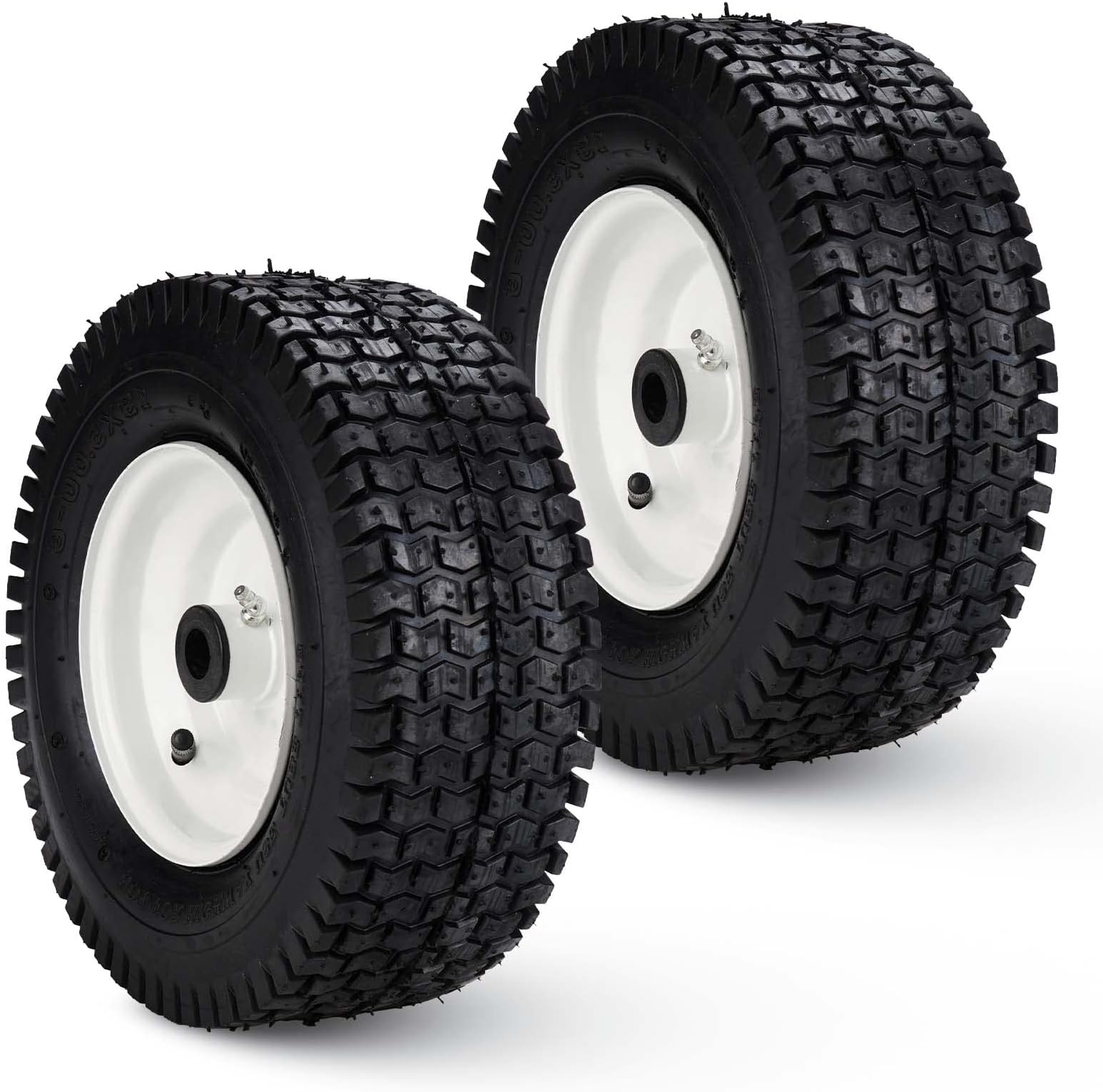 New Flat Free Mower Tire on Wheel 9x3.504 Centered Hub
