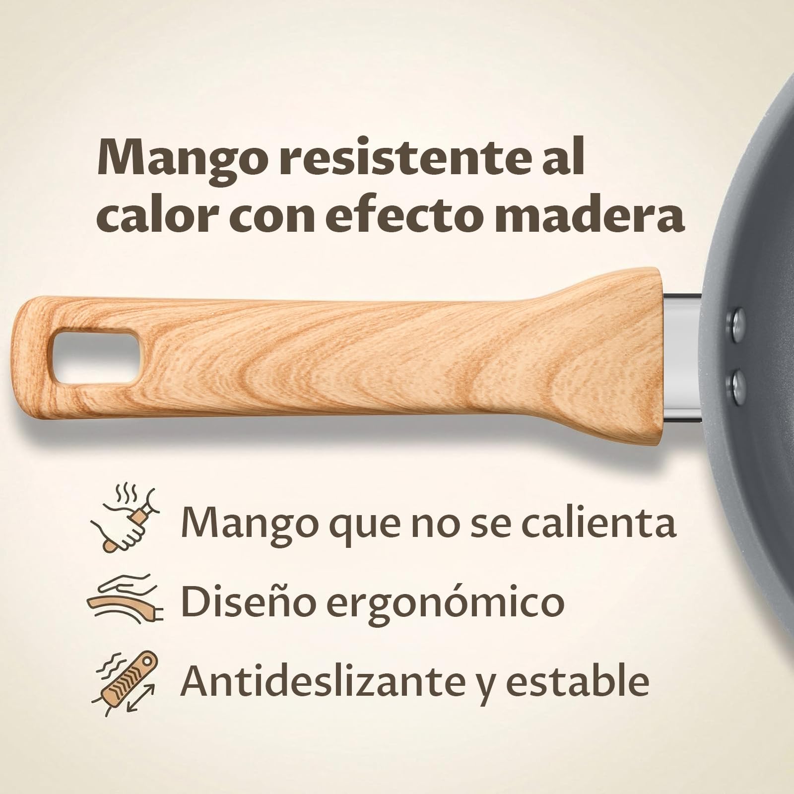 BLAZANT ceramic nonstick pan set 20+24+28cm with lids, PTFE-free, healthy | Optimized induction base for even heat, compatible with all cooktops, easy to clean, dishwasher safe, ergonomic handle