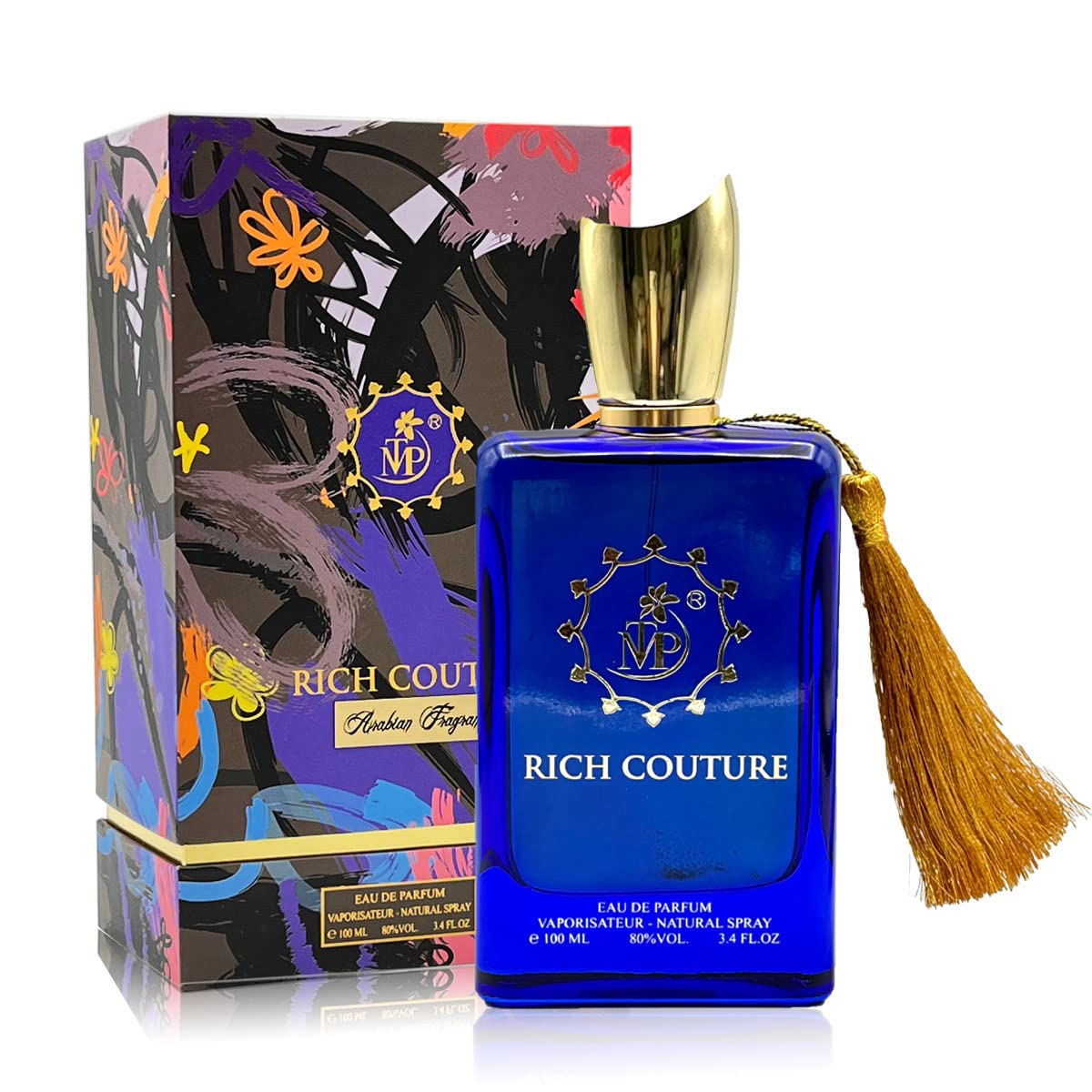 Rich Couture Eau De Parfum 100ml | Aromatic, Woody notes, Spicy [OUD] & Incense Fragrance with hint of Amber | Long Lasting Great Sillage | Unisex Perfumes For Men and Women | Arabian Fragrances