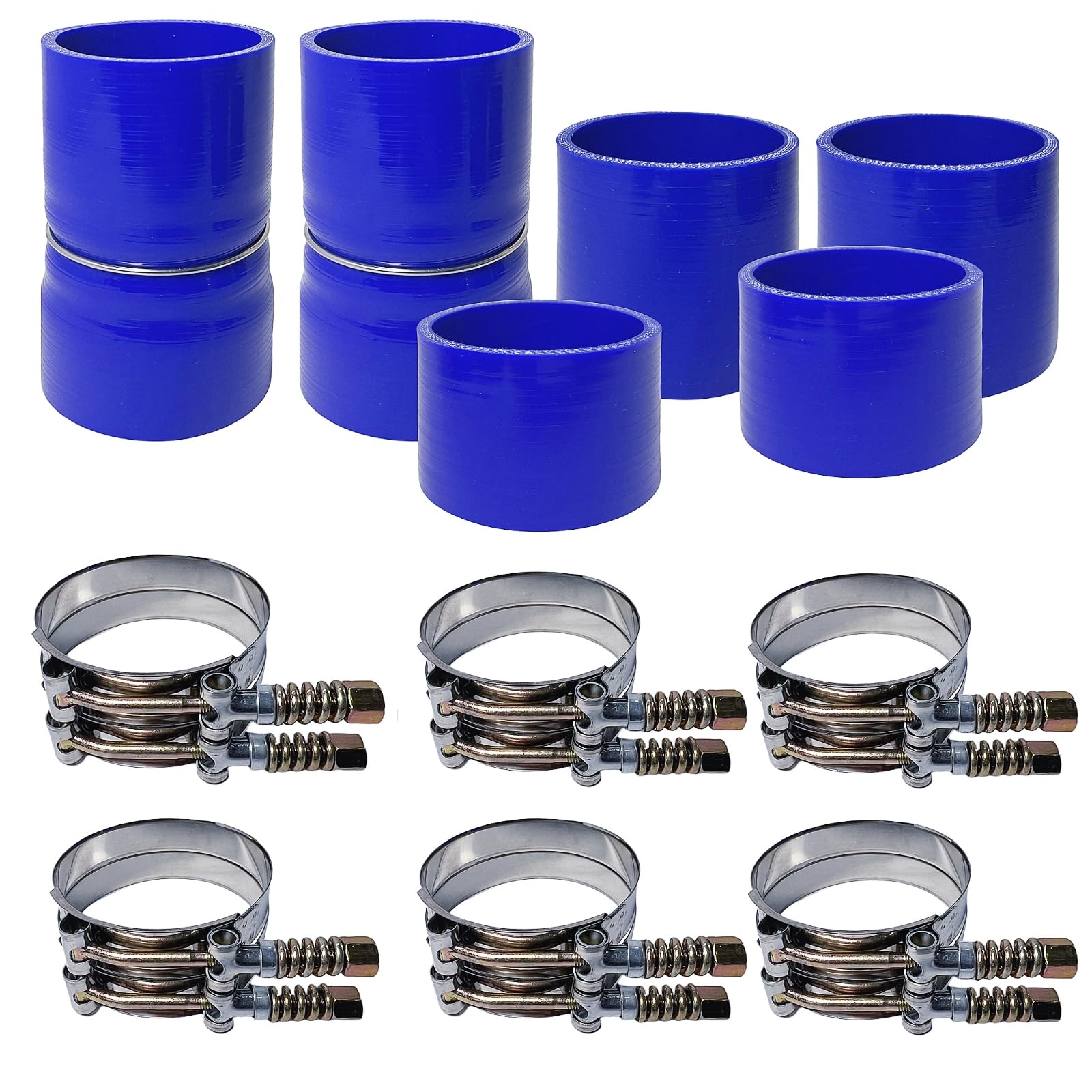 Intercooler Boot & T Bolt Clamp for 1999-2003 Ford F250 F350 7.3L Diesel (Blue)