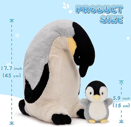 Miniatura 9 de MorisMos Animal de peluche de lagarto con 4 bebés en el interior, animal de peluche camaleón de 26 pulgadas con vientre con cremallera, gran dragón